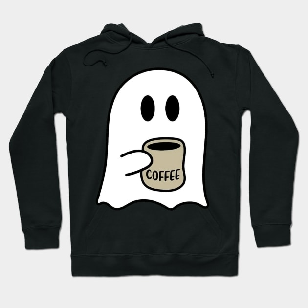 Cute Spooky Coffee Sweatshirt, Womens Ghost Sweatshirt, Spooky Season, Fall Coffee Lover Shirt, Halloween Party Shirt, Fall Graphic Shirt Hoodie by Hoahip